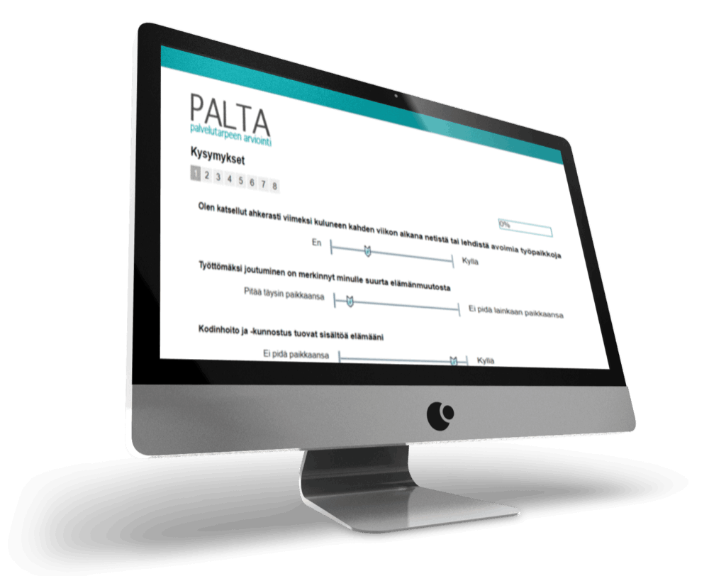 Palta kysymykset ruudulla